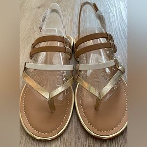 New • Carlos, Diego / Brulee Sandals, Multi Colored Straps in 8.5